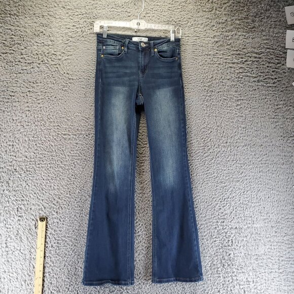 YMI Jeans Womens Size 3/26 Blue Bootcut Stretch Denim Mid Rise Fade Wash - Picture 1 of 13